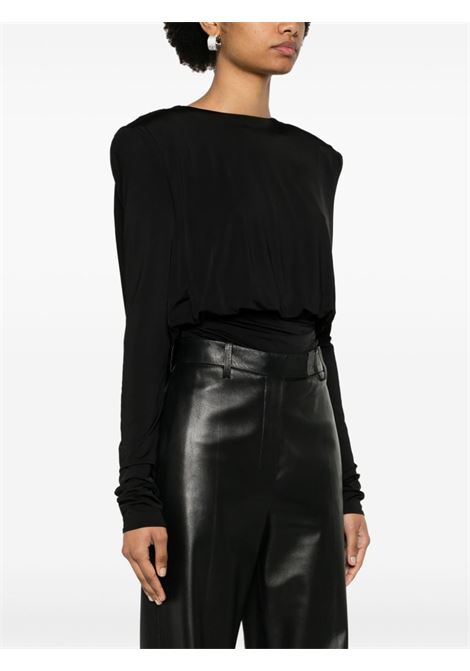 Black draped low-back top - women MAGDA BUTRYM | 209524BLK